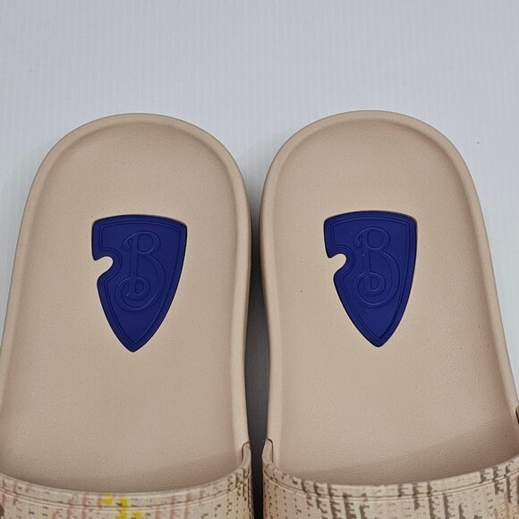 Burberry Dive Check Slide Sandal Womens EU 40 Beige Casual Pool Designer Luxury - Picture 7 of 14